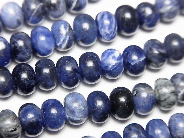 Sodalite AA++ Rondelle 6x6x4mm 1strand beads (aprx.14inch/35cm)