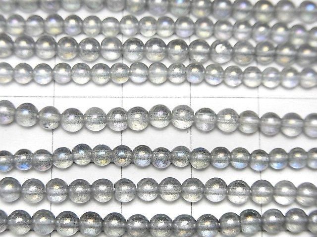 Gray Flash Crystal Round 3mm 1strand beads (aprx.15inch/36cm)