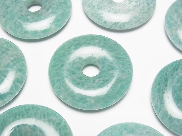 Amazonite AA++ Coin (Donut) 30x30mm 1pc
