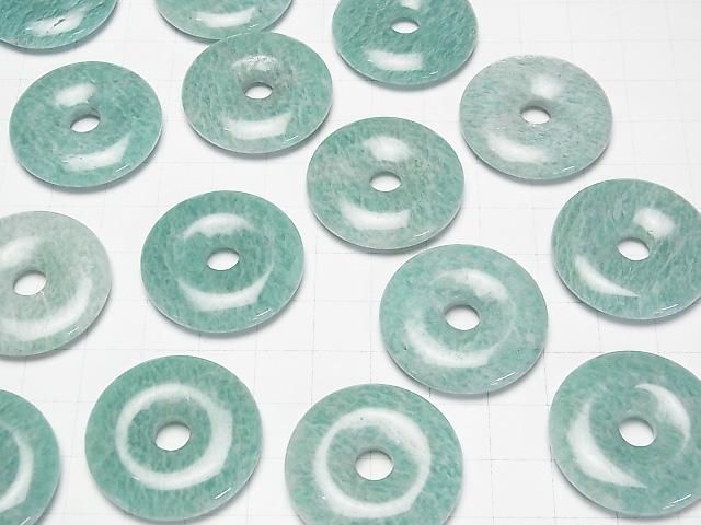 Amazonit AA++ Münze (Donut) 30x30mm 1 Stück