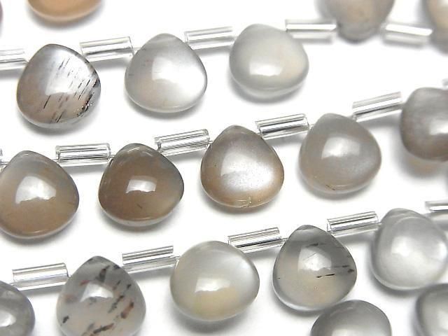 High Quality Brown-Gray Moonstone AA++ Chestnut (Smooth) 8x8mm half or 1strand (18pcs )