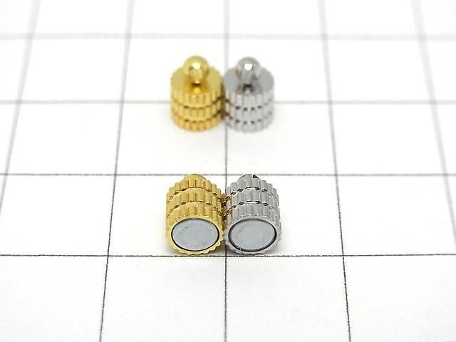 Metal parts Magnetic Clasp with Jump Ring 14x5x5mm 5pairs