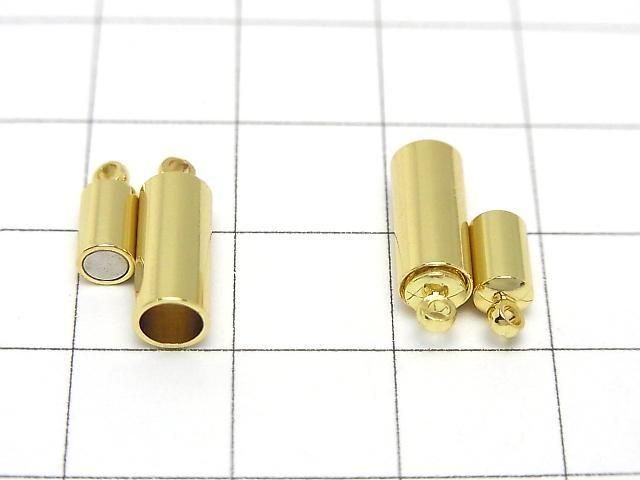 Metal parts, Jump Ring with magnetic clasp, 18x5x5mm, 5 pairs