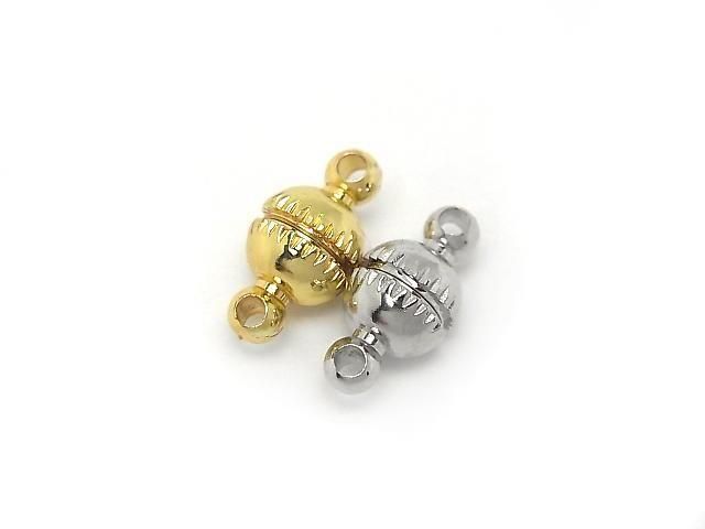 Metal parts Magnetic Clasp with Jump Ring 12x6x6mm 5pairs
