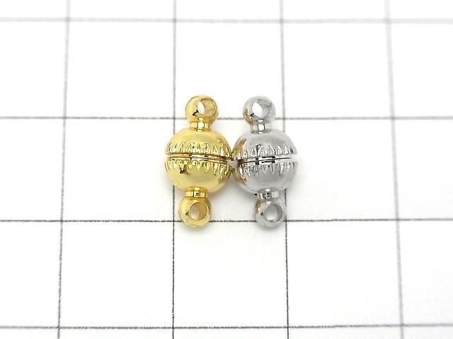 Metal parts Magnetic Clasp with Jump Ring 12x6x6mm 5pairs