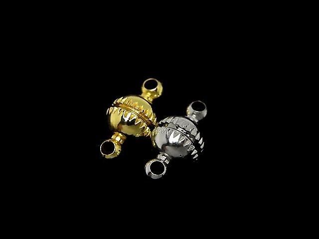 Metal parts Magnetic Clasp with Jump Ring 12x6x6mm 5pairs
