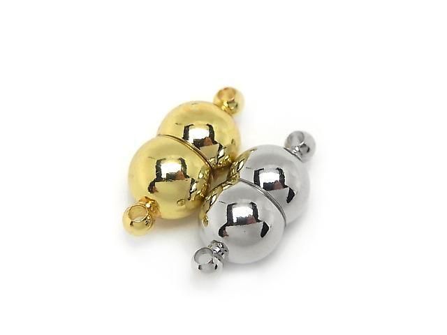 Metal parts Magnetic Clasp with Jump Ring 18x8x8mm 5pairs