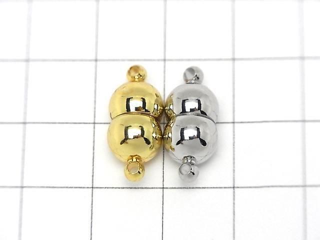 Metal parts Magnetic Clasp with Jump Ring 18x8x8mm 5pairs