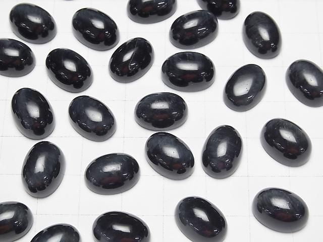 Natürliche Farbe blauer Tigerauge AA++ ovaler Cabochon 14x10mm 2 Stück