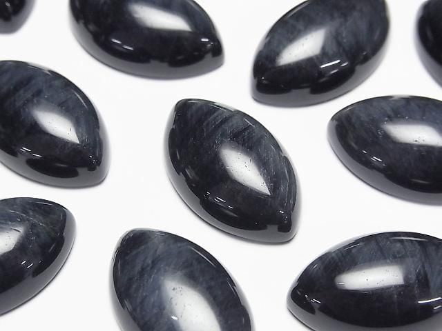 Natural color Blue Tiger's Eye AA++ Marquise Cabochon 25x15mm 2pcs