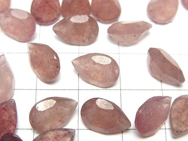 High Quality Pink Epidote AA++ Loose stone Pear shape Faceted 12x8mm 2pcs