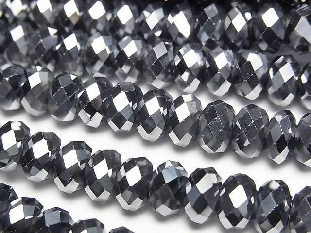 High Quality! Terahertz Faceted Button Rondelle 8x8x5mm 1strand beads (aprx.15inch/37cm)