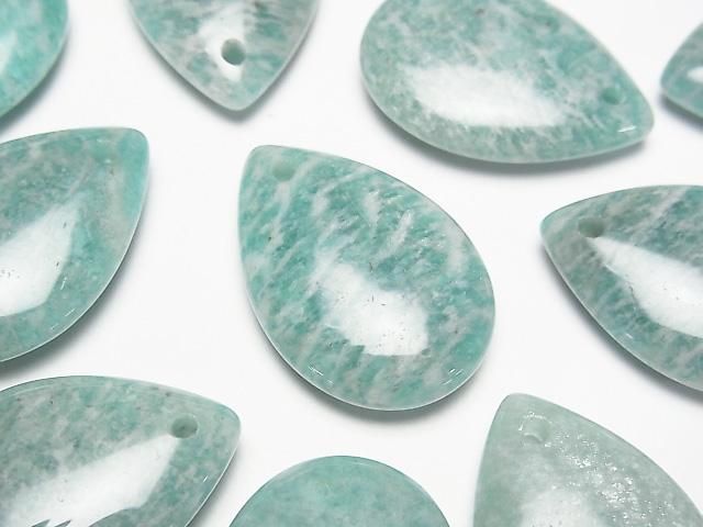 Amazonite AA+ Pear shape 25x17mm 2pcs