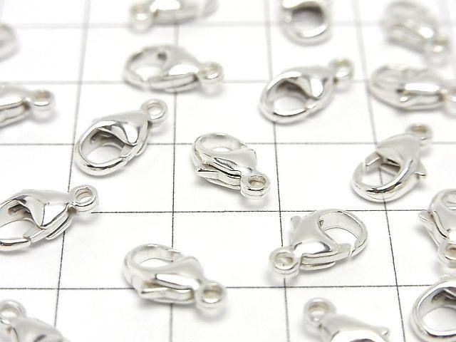 Silver925 Oval Lobster 9mm,11mm,13mm No coating 1pc