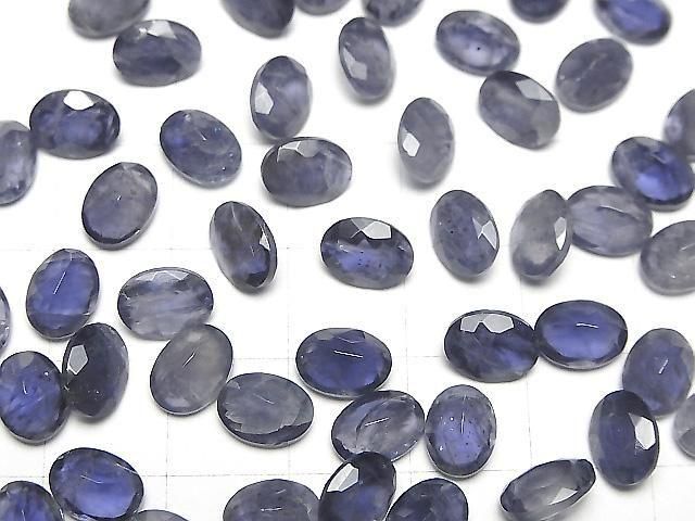 Iolith AA++ Lose Steine Oval Facettiert 8x6mm 3 Stück