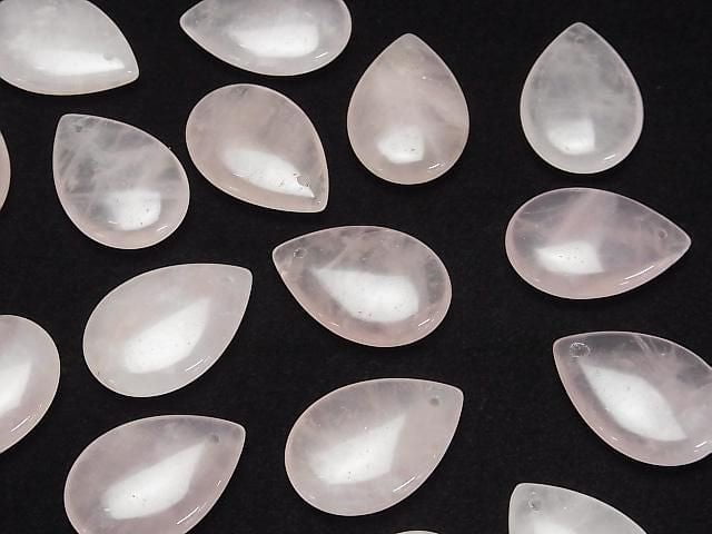 Rosenquarz AA++ Birnenform 25x17mm 2 Stück