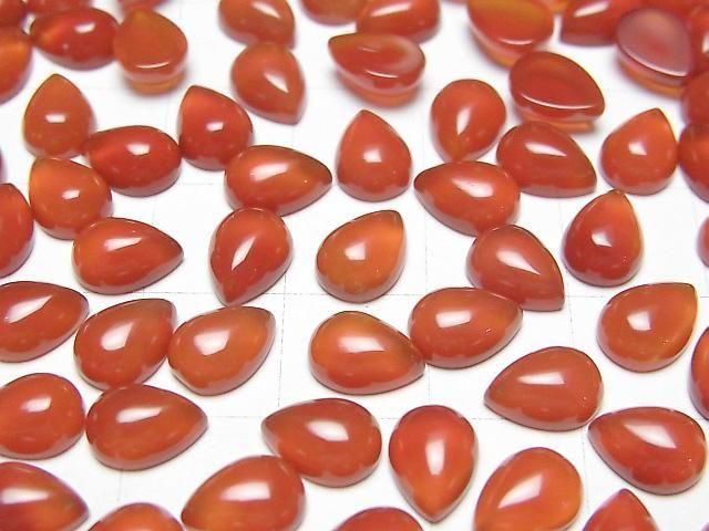 Karnelian AAA Birnenform Cabochon 8x6mm 4 Stück