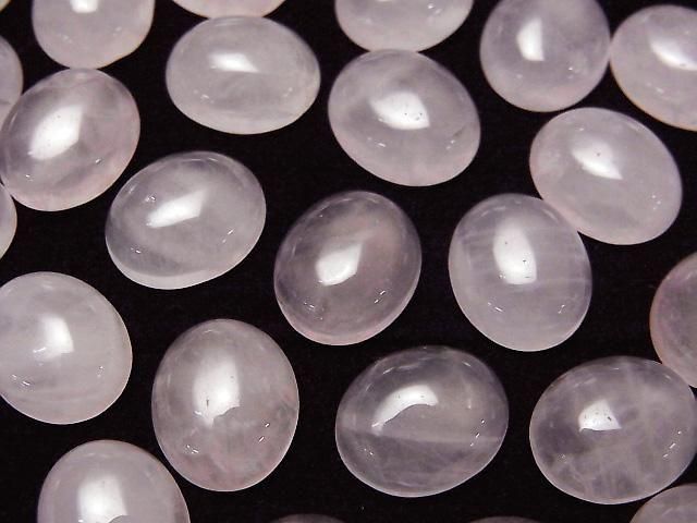 Rose Quartz AA++ Oval Cabochon 12x10mm 4pcs