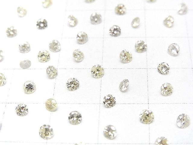Natural Diamond Loose stone Round Brilliant Cut 3x3mm K-Rcolor 1pc