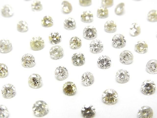 Natural Diamond Loose stone Round Brilliant Cut 3.5x3.5mm K-Rcolor 1pc