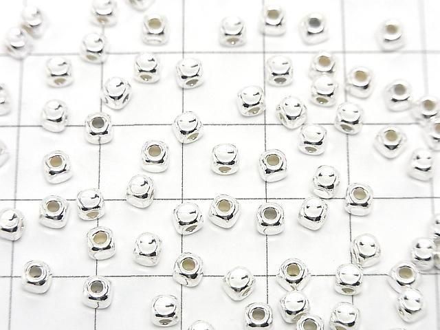 Silver925 Cube 3x3x3mm No coating 10pcs