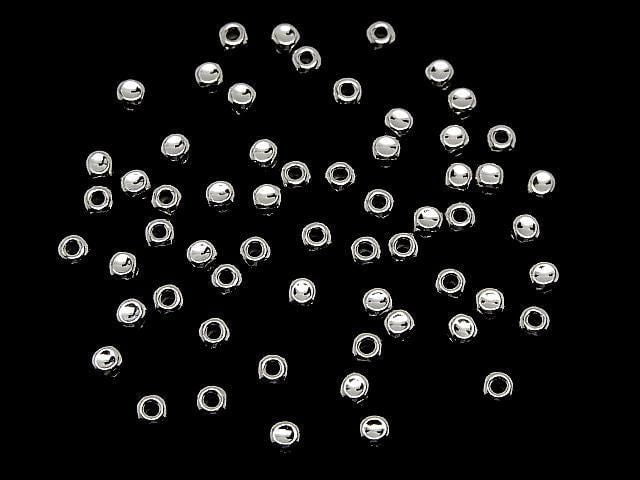 Silver925 Cube 3x3x3mm Rhodium Plated 10pcs