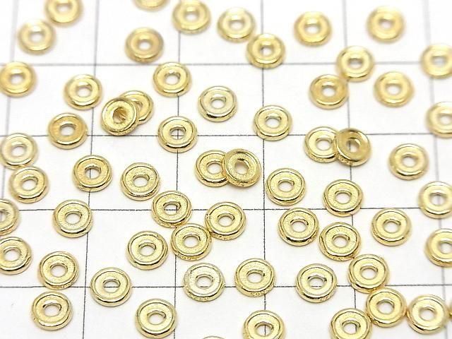 Silver925 Rondelle 4mm,5mm,6mm 18KGP 4pcs