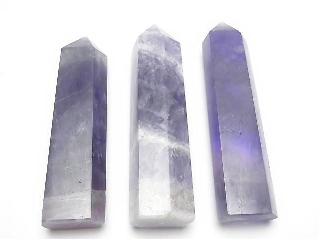 Purple Fluorite Point (Hexagonal Pillar) 1pc