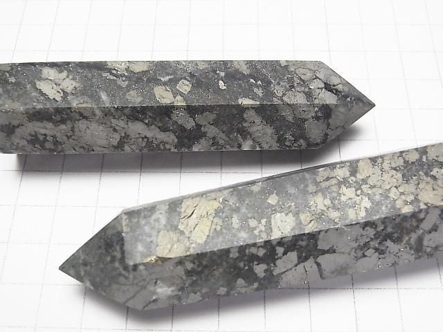Pyrite point (hexagonal column) 1pc