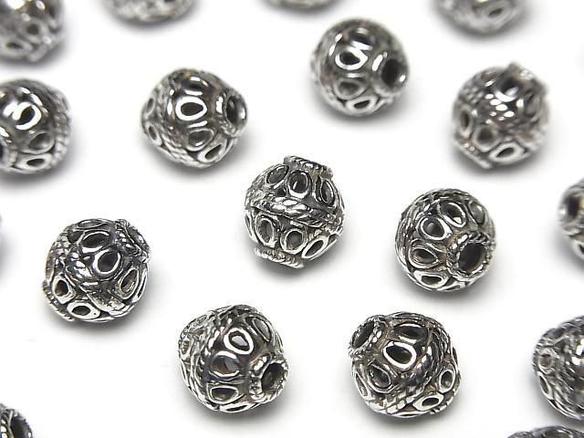 Bali Silver Design Round 8mm 1pc