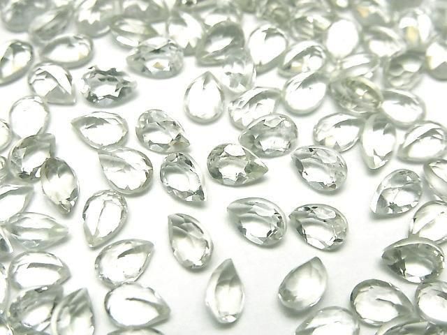 Hochwertiger grüner Amethyst AAA lose Steine Birnenform facettiert 6x4mm 10 Stück