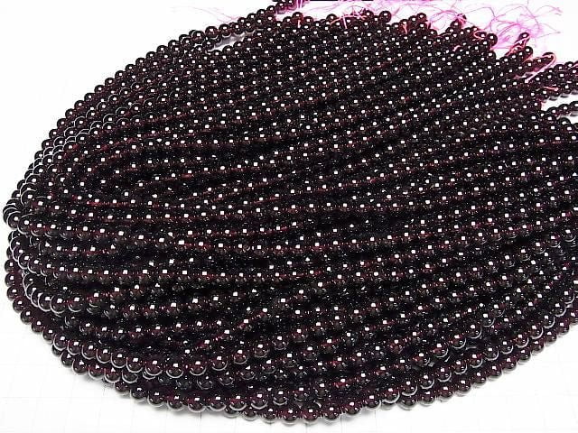 High quality Garnet AAA Round 6mm half or 1strand beads (aprx.15inch/38cm)