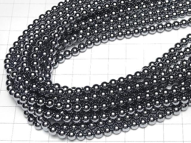Terahertz Small Size Round 5mm 1strand beads (aprx.15inch/37cm)