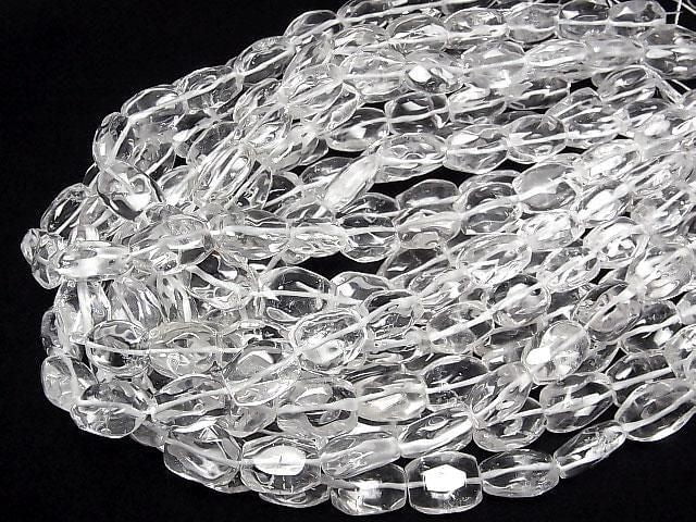 Kristall AA++ Facettiertes Nugget 1Strang Perlen (ca. 15 Zoll/38 cm)