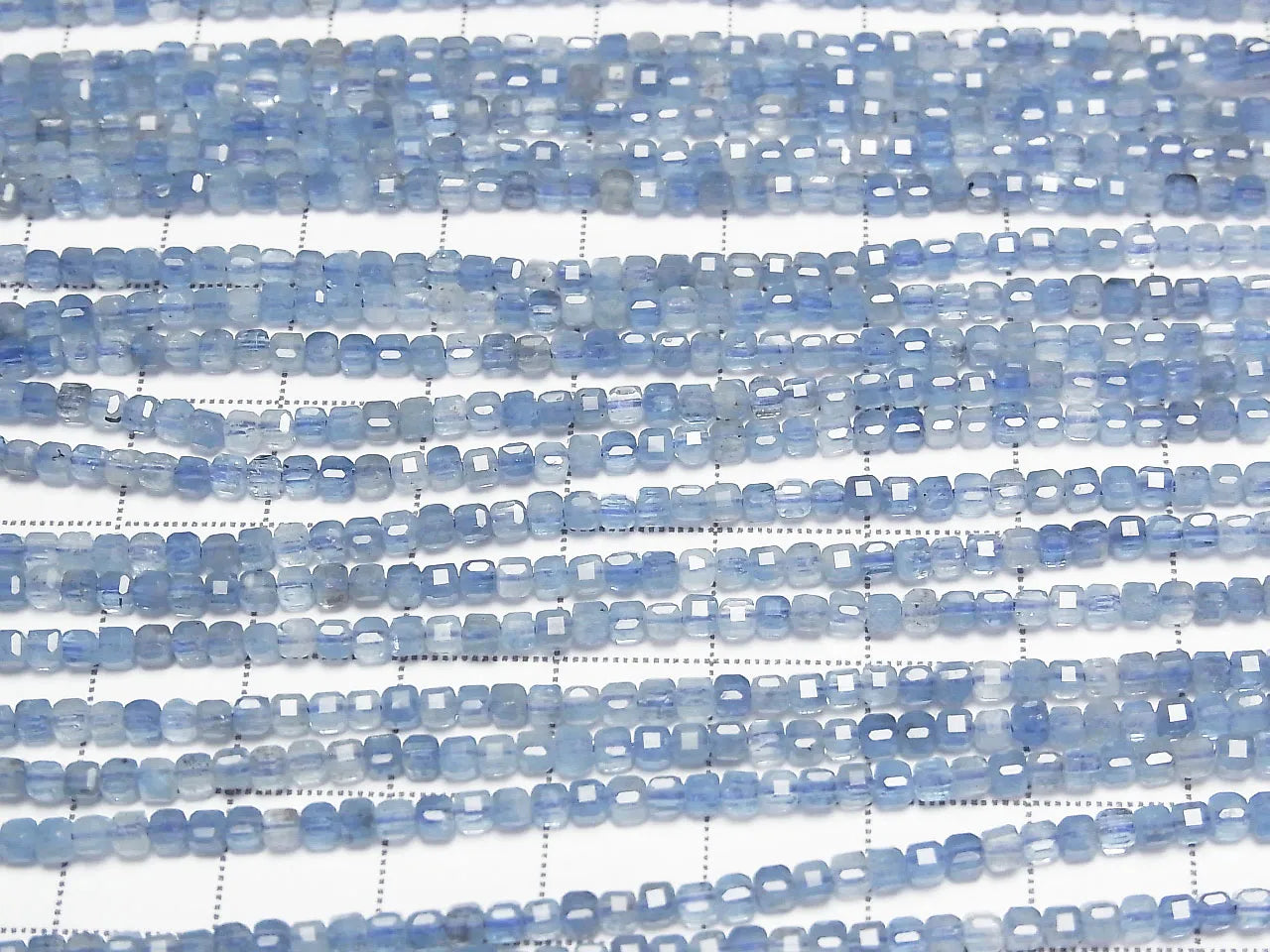 High Quality! Deep Blue Aquamarine AA++ Cube Shape 2x2x2mm 1strand beads (aprx.15inch/37cm)