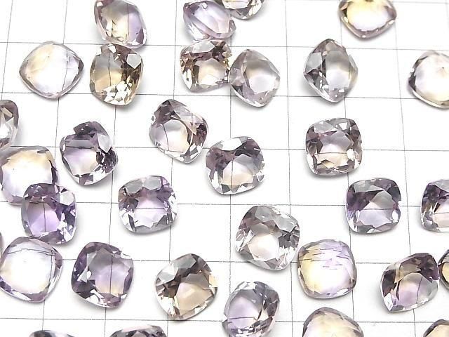 Hochwertiger Ametrin AAA Lose Stein Quadrat Facettiert 10x10mm 1Stück