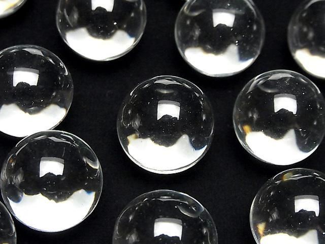 Kristall (geschmolzener Quarz) AAA Kugel, rund 20mm 10 Stück