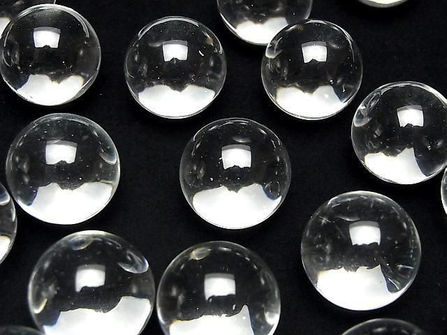 Kristall (geschmolzener Quarz) AAA Kugel, rund 20mm 10 Stück