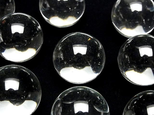 Kristall (geschmolzener Quarz) AAA Kugel, rund 25mm 5 Stück