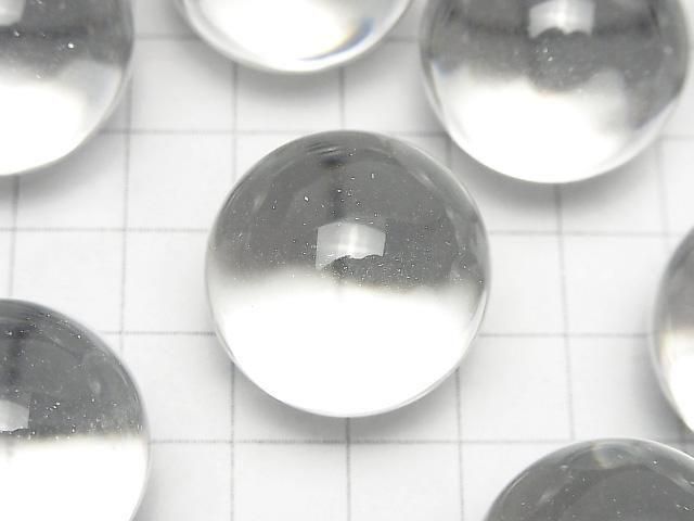 Kristall (geschmolzener Quarz) AAA Kugel, rund 25mm 5 Stück
