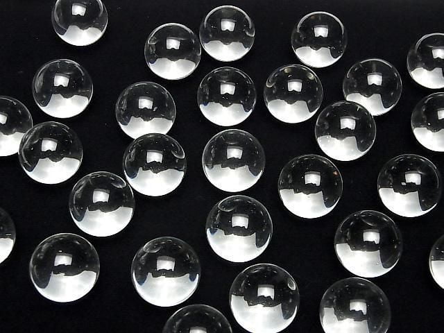 Kristall (geschmolzener Quarz) AAA Kugel, rund 25mm 5 Stück