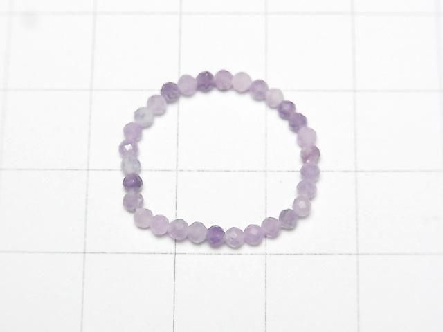 Hochwertig! Lepidolith facettiert rund 2mm 3 Stück (Ring)