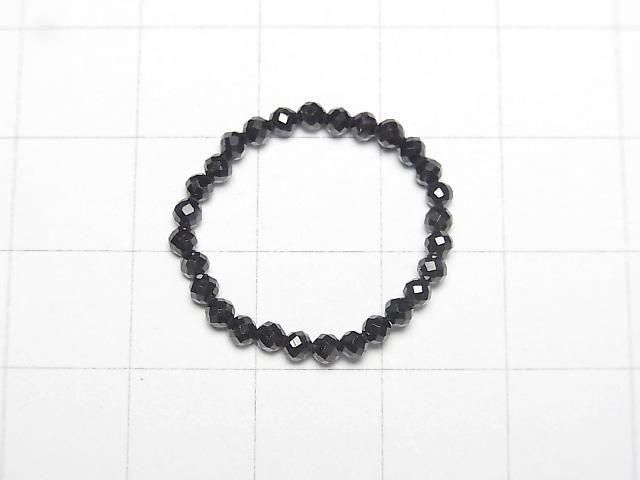 Hochwertig! Schwarzer Spinell facettiert rund 2mm 3 Stück (Ring)