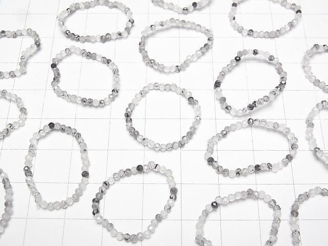 Hochwertig! Turmalinquarz facettiert rund 2mm 3 Stück (Ring)