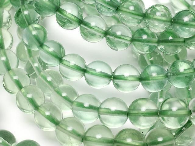 Grüner Fluorit AAA rund 7mm Armband