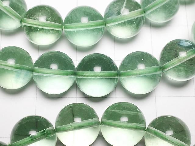 Grüner Fluorit AAA rund 10,5mm, 11,5mm Armband