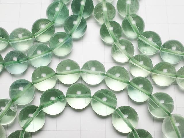 Grüner Fluorit AAA rund 10,5mm, 11,5mm Armband