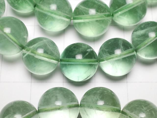 Grüner Fluorit AAA- rund 12mm Armband