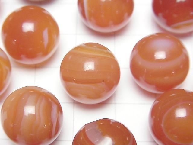 Karnelian, Sardonyx Kugel, Rund 15mm 3 Stück