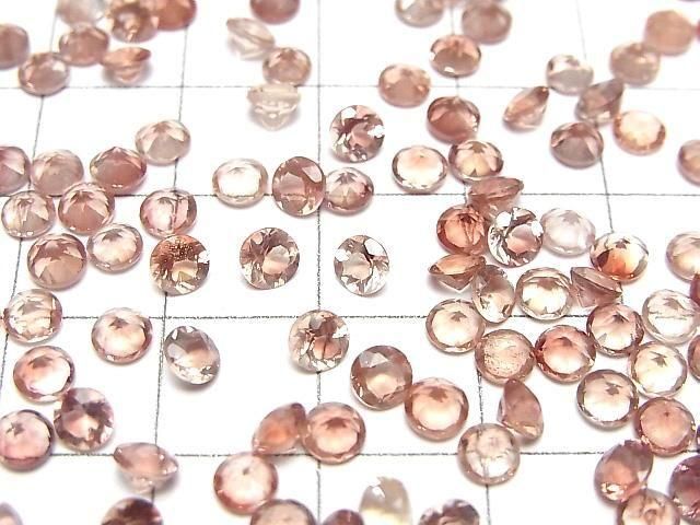 Hochwertiger Oregon-Sonnenstein AAA Lose Stein Rund Facettiert 4x4mm 3 Stück